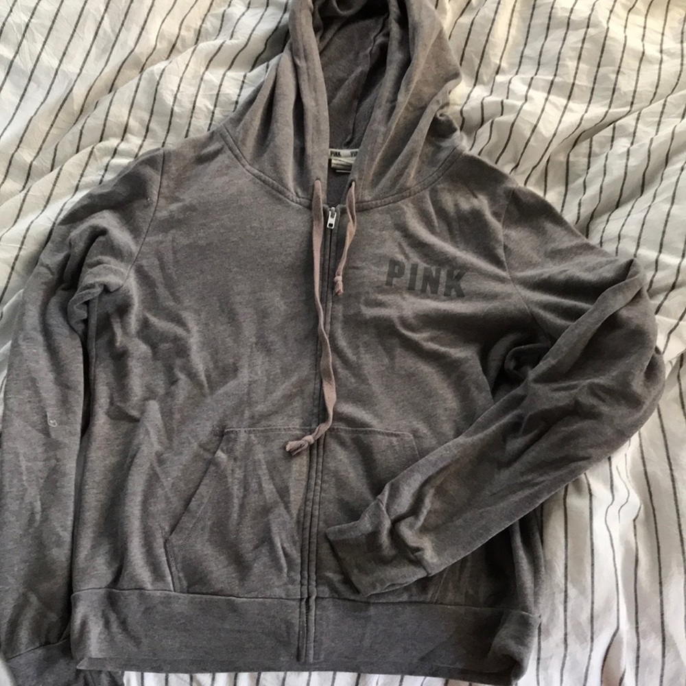 Zip up grey jacket